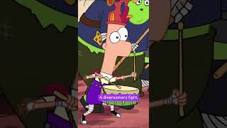 This is our battle song PhineasandFerb are ready for battle DisneyXD [upl. by Narrad306]