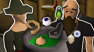 Learning How to Become a Wizard in Runescape  OSRS Witchs Potion Quest Guide for Dummies [upl. by Teriann655]