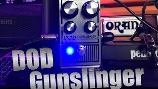 DOD Gunslinger Mosfet Distortion Pedal  Demo amp Review [upl. by Nus644]