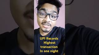 UPI Transaction hites record high upi digitalpayments [upl. by Nehcterg527]