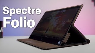 HP Spectre Folio Review A NearPerfect PC Covered in Real Leather [upl. by Aiveneg]