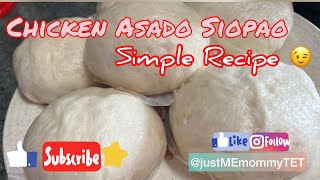 Food Vlog  Simple chicken asado Siopao recipe [upl. by Kimitri]