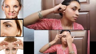 Eye Forehead and Smile Wrinkles Face Massage  AntiAgeing Lifting Facial Massage BY RICHA KUMARI [upl. by Ojyllek220]