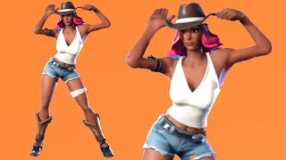 Fortnite Calamity Skin All Dances amp Emotes Chapter 3 Season 1 [upl. by Dewees]