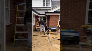 Nearly finished 🙌🏽 builders extension orangery carpentry decoration brick roofing windows [upl. by Kcajyllib]