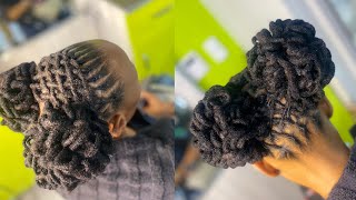 Loc maintenance routine and two loc petals stylesubscribehaircaredreadlocks journeybraidsusa [upl. by Osana689]