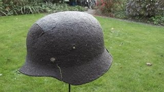 WW2 Relikte Teil 112  Deutscher Stahlhelm am Waldrand gefunden [upl. by Delores]