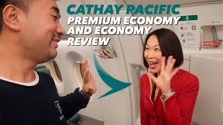 My Cathay Pacific Premium Economy and Economy Flights [upl. by Hake734]