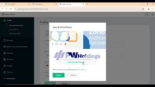 Zoho Books Edit Profile [upl. by Samoht]