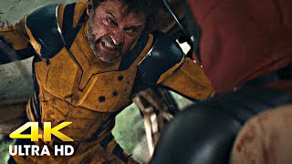 Deadpool amp Wolverine 2024  Car Fight Scene 4K UHD [upl. by Fatsug520]