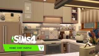 Home Chef Hustle  Pinecrest Apartments 402  The Sims 4  No CC  Stop Motion Build [upl. by Esorylime]