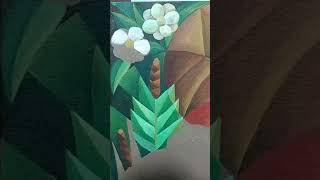 Flower Painting in Cubism Art  Acrylic Painting [upl. by Nohsyar716]