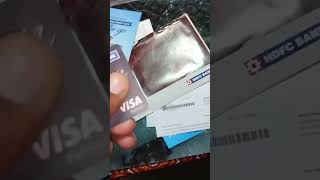 HDFC Visa Debit Card Unboxing Live [upl. by Blunk]