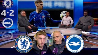 MOTD Chelsea vs Brighton 42 Cole Palmer Scored Four Goals In The First Half💯 Cole Palmer Reaction [upl. by Tunk]