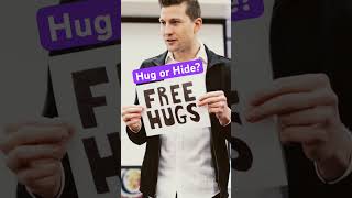 Would you hug this person Free hugs social experiment [upl. by Eidnac]