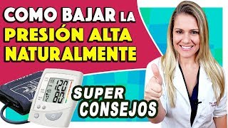 Como Bajar la Presión Alta Naturalmente SIN MEDICAMENTOS y RÁPIDAMENTE [upl. by Maller597]