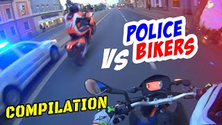 Bikers VS Cops 2024  Best Motorcycle Police Chases FUNNY [upl. by Uhn112]