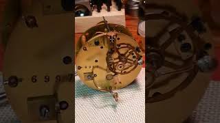 French Round Clock Movement Repair Part 10 [upl. by Aynav]