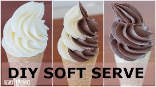 Homemade Soft Serve Ice Cream Recipe  Pipeable  NO Machine  NO Condensed Milk [upl. by Mundford896]