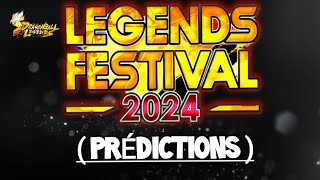 MES PRÉDICTIONS  pour le LEGENDS FESTIVAL 2024   DB Legends [upl. by Ahsilram]