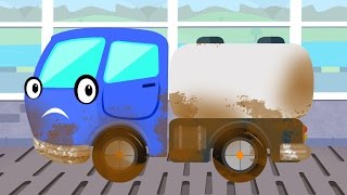 Water Tanker  Car Wash  Kids Video  Street Vehicle [upl. by Basso449]