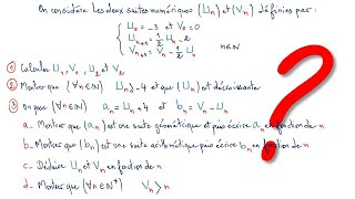 EXERCICE SUR LES SUITES NUMERIQUES NIVEAU 1 BAC ET 2 BAC [upl. by Benoit354]