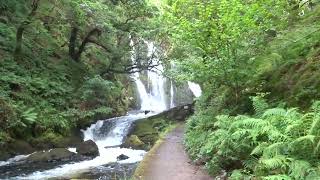 The beautiful secret waterfall Rhaeadr Afon Arddu in Llanberis Gwynedd CymruWales 29824 [upl. by Zerimar905]