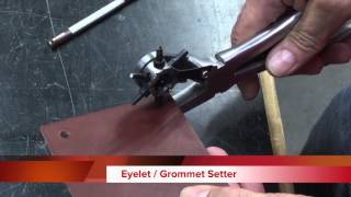 How to Install Eyelets  Small Grommets in Leather [upl. by Aiem262]