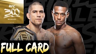 UFC 300 Predictions Pereira vs Hill Full Card Betting Breakdown [upl. by Ahsirkal]