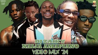 HOT AMAPIANO MIX shallipopi burnaboy djzaiky 2024 BEST OF BEST NEW AFROBEAT VIDEO MIX 2024 [upl. by Julienne362]