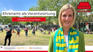 Ehrenamt als Verantwortung  Stefanie Schardien auf dem Roten Sofa beim Kirchentag 2023 [upl. by Harret]