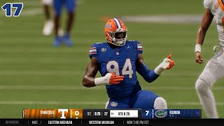 Florida Gators vs Tennessee Volunteers College Football 25 Gameplay [upl. by Opaline]