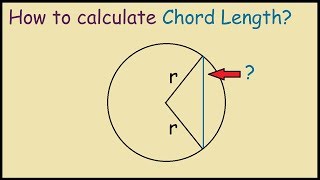 How to calculate Chord Length of a Circle [upl. by Alauqahs]