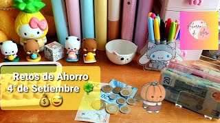 RETOS DE AHORRO 4°semana de Septiembre 😅💰🍀🌸sistemadesobres ahorradores ahorramas [upl. by Edrock122]