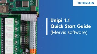 Unipi 11 Raspberry Pi PLC Quick Start Guide Mervis software [upl. by Nylrats]