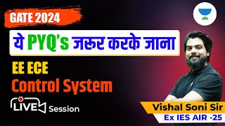 CONTROL SYSTEM  Ye PYQs Jaroor karke jana  GATE 2024 IISc Bengaluru  Vishal Soni [upl. by Laith]