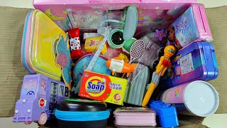 Box full of ultimate fancy stationery items soap eraser pencil box pen pencil sharpener toy [upl. by Sheba]