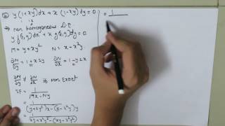 non exact and non homogeneous differential equation [upl. by Cyndi]