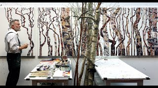 TorArne Moen painting birches [upl. by Gertrud]