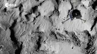 Rosetta landing on a comet [upl. by Helga]