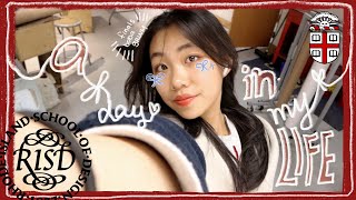 college vlog 🎨 ☕ An oddly chill day in my life at Brown University and RISD 🎀 [upl. by Ozneral]