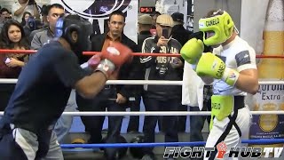 CANELO ALVAREZ WORKS SPARRING PARTNER WITH HIGH LEVEL COUNTER PUNCHING  FULL VIDEO [upl. by Meelas990]