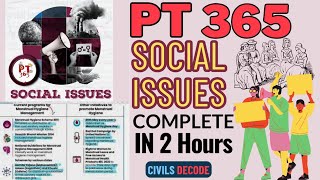 Vision IAS PT 365 SOCIAL ISSUES 2024 COMPLETE I SOCIETY 1 YEAR CURRENT upsc ias currentaffairs [upl. by Erdna184]