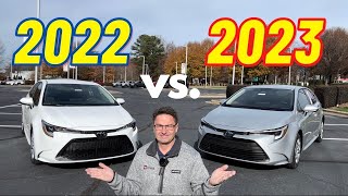 2023 Corolla vs 2022 Corolla You Decide Who Wins [upl. by Anelagna]