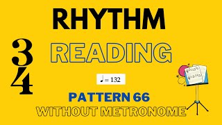 🎵No METRONOME  TRIPLET 34 rhythm patterns at 132bpm 🥁🎵 [upl. by Arinayed]