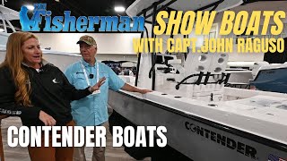 Contender Boats Review  The Fisherman Magazine quotShow Boats wCapt John Ragusoquot [upl. by Ecirehc]