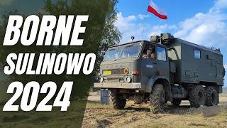 Zlot Pojazdów Militarnych Borne Sulinowo 2024  Gąsienice i Podkowy [upl. by Aerdnaid654]