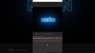 Efecto neón en textos en After Effects aftereffects animation text neon [upl. by Selij]