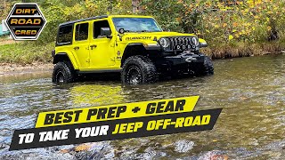 BEST Prep amp Gear to take your Jeep Wrangler OffRoad [upl. by Laamak]