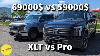 F150 Lightning XLT vs Pro Les différences du modèle de flotte [upl. by Atsyrc32]